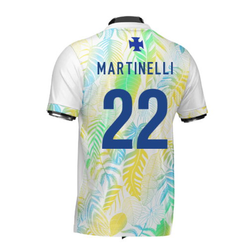 Brazil DNA White Concept Football Jersey (Wolvate) Adult Short Sleeve (Martinelli 22)