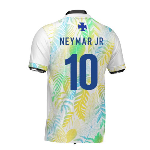 Brazil DNA White Concept Football Jersey (Wolvate) Adult Short Sleeve (Neymar JR 10)