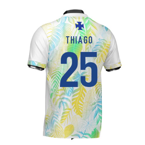 Brazil DNA White Concept Football Jersey (Wolvate) Adult Short Sleeve (Thiago 25)