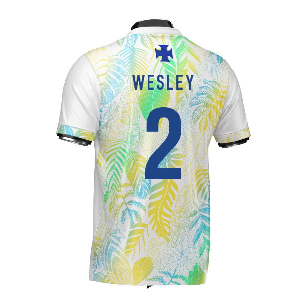 Brazil DNA White Concept Football Jersey (Wolvate) Adult Short Sleeve (Wesley 2)