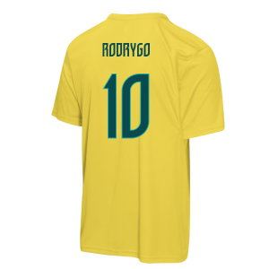 Brazil FIFA World Cup 2026™ T-Shirt (Yellow) - Kids (Rodrygo 10)