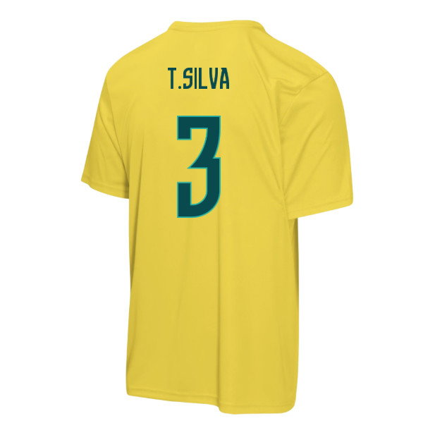 Brazil FIFA World Cup 2026™ T-Shirt (Yellow) - Kids (T.Silva 3)