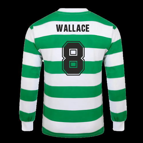 Celtic 1967 European Cup Winners Long Sleeve Retro Shirt (Wallace 8)