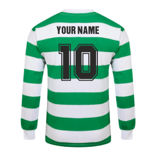 Celtic 1967 European Cup Winners Long Sleeve Retro Shirt (Your Name)