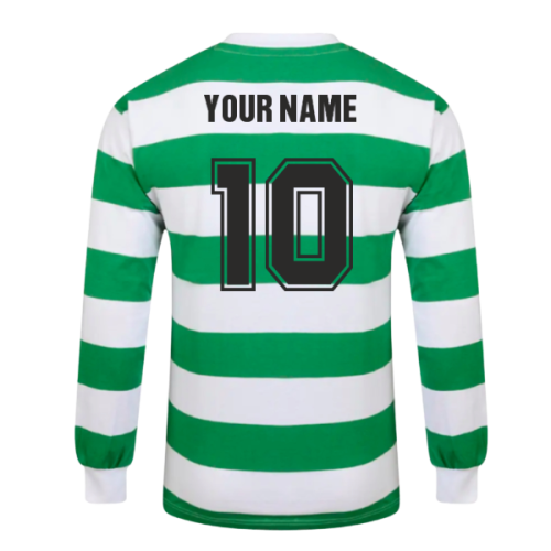 Celtic 1967 European Cup Winners Long Sleeve Retro Shirt (Your Name)