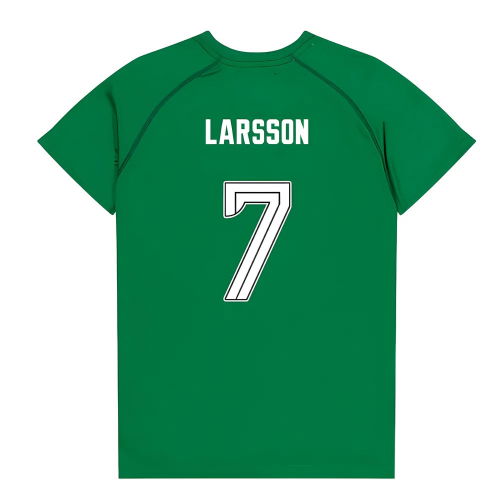 Celtic Poly T-shirt (Green/White) - Kids (Larsson 7)