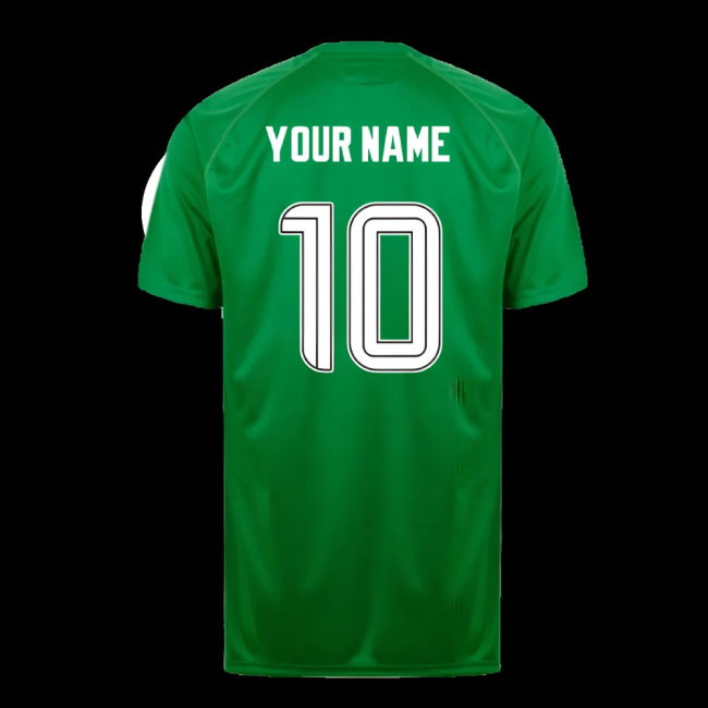 Celtic Poly T-shirt (Green/White) (Your Name)