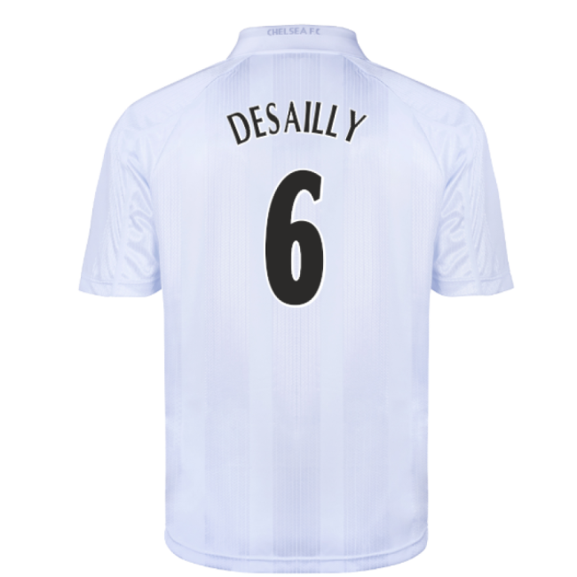 Chelsea 1998 Blank Out Retro Football Shirt (White) (Desailly 6)