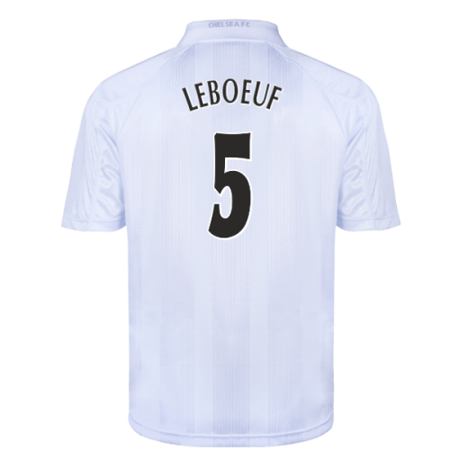 Chelsea 1998 Blank Out Retro Football Shirt (White) (Leboeuf 5)