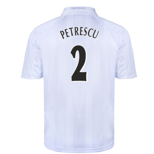 Chelsea 1998 Blank Out Retro Football Shirt (White) (Petrescu 2)