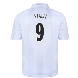 Chelsea 1998 Blank Out Retro Football Shirt (White) (Vialli 9)