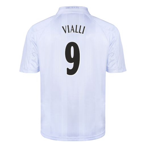Chelsea 1998 Blank Out Retro Football Shirt (White) (Vialli 9)