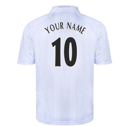 Chelsea 1998 Blank Out Retro Football Shirt (White) (Your Name)
