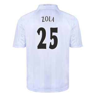 Chelsea 1998 Blank Out Retro Football Shirt (White) (Zola 25)
