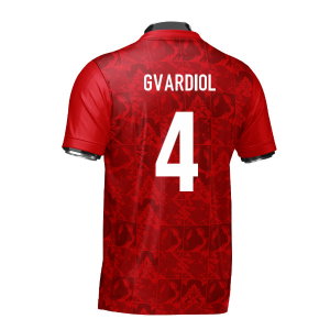 Croatia DNA Red Concept Football Jersey (Wolvate) Adult Short Sleeve (Gvardiol 4)