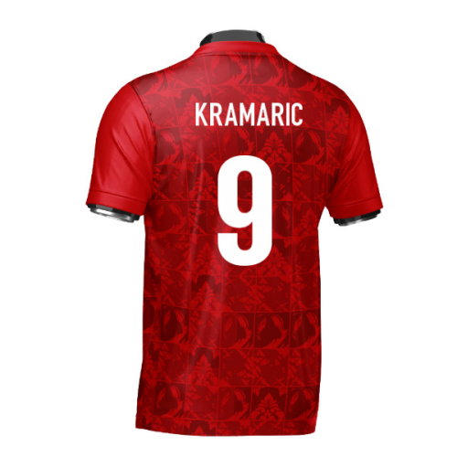 Croatia DNA Red Concept Football Jersey (Wolvate) Adult Short Sleeve (Kramaric 9)