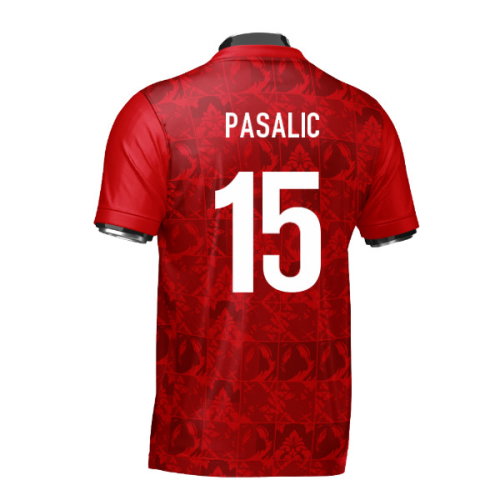 Croatia DNA Red Concept Football Jersey (Wolvate) Adult Short Sleeve (Pasalic 15)