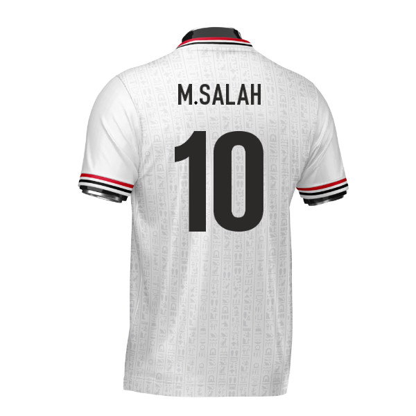 Egypt DNA White Concept Football Jersey (Wolvate) Adult Short Sleeve (M.Salah 10)