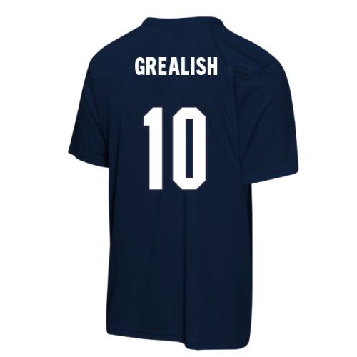 England FIFA World Cup 2026 T-Shirt (Navy) (Grealish 10)