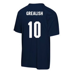 England FIFA World Cup 2026™ T-Shirt (Navy) - Kids (Grealish 10)