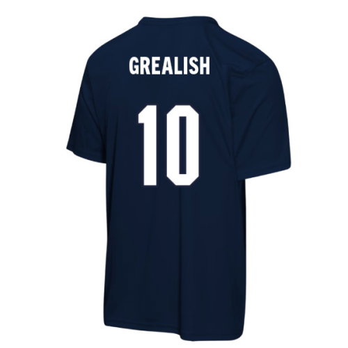 England FIFA World Cup 2026 T-Shirt (Navy) - Kids (Grealish 10)