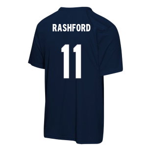 England FIFA World Cup 2026™ T-Shirt (Navy) - Kids (Rashford 11)