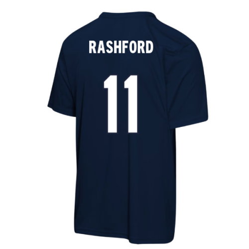 England FIFA World Cup 2026 T-Shirt (Navy) - Kids (Rashford 11)