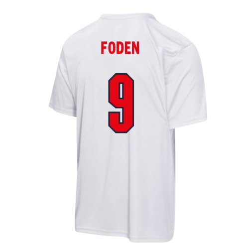 England FIFA World Cup 2026 T-Shirt (White) - Kids (Foden 9)