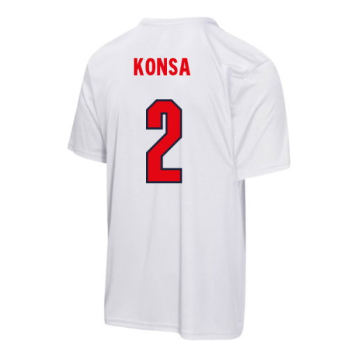 England FIFA World Cup 2026 T-Shirt (White) (Konsa 2)