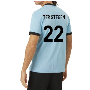 Germany DFB 125th Anniversary Goalkeeper Shirt (Clear Blue) (Ter Stegen 22)
