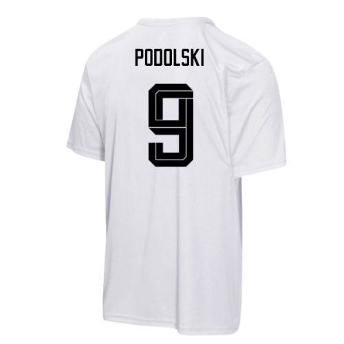 Germany FIFA World Cup 2026 T-Shirt (White) - Kids (Podolski 9)