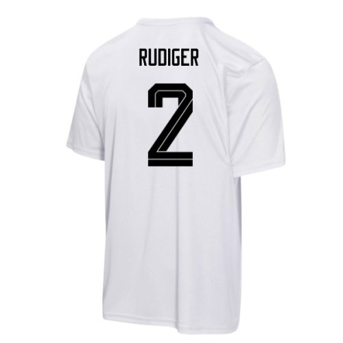 Germany FIFA World Cup 2026 T-Shirt (White) - Kids (Rudiger 2)