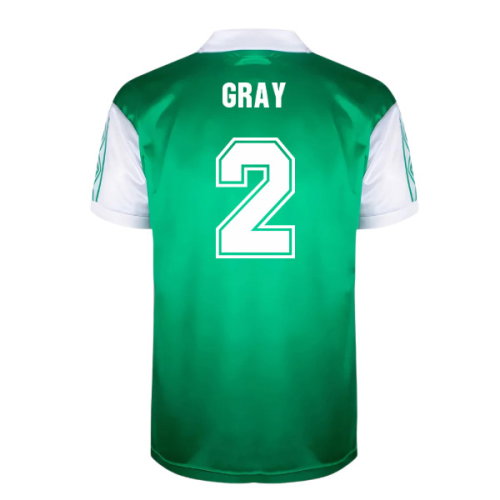 Hibernian 1980 Home Retro Football Shirt (Gray 2)