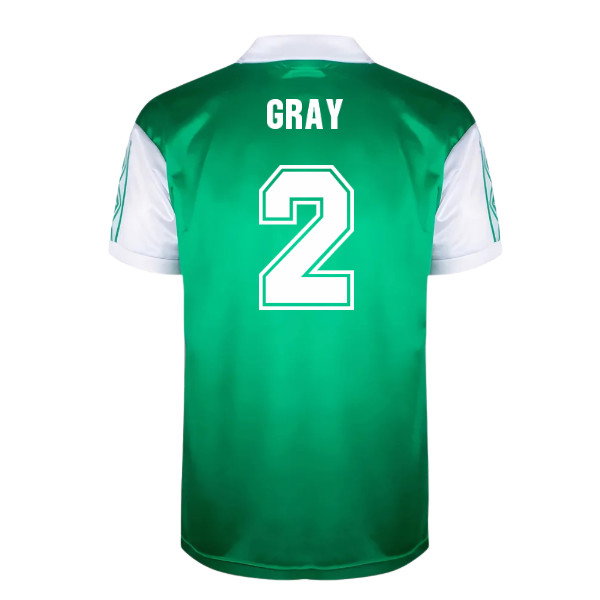 Hibernian 1980 Home Retro Football Shirt (Gray 2)
