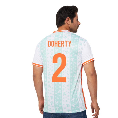 Ireland Legacy Football Jersey White (Wolvate) Adult Short Sleeve (Doherty 2)