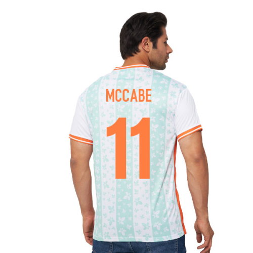 Ireland Legacy Football Jersey White (Wolvate) Adult Short Sleeve (McCabe 11)