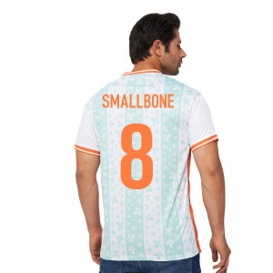 Ireland Legacy Football Jersey White (Wolvate) Adult Short Sleeve (Smallbone 8)