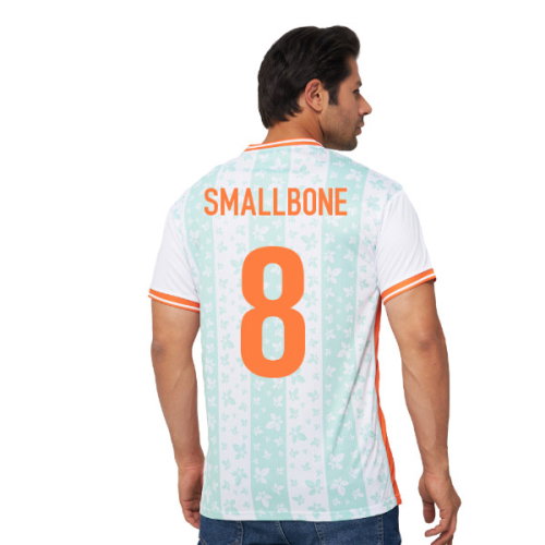 Ireland Legacy Football Jersey White (Wolvate) Adult Short Sleeve (Smallbone 8)