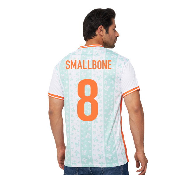 Ireland Legacy Football Jersey White (Wolvate) Adult Short Sleeve (Smallbone 8)