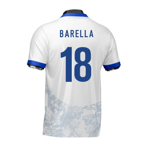 Italy Heritage Football Jersey (Wolvate) Adult Short Sleeve (Barella 18)