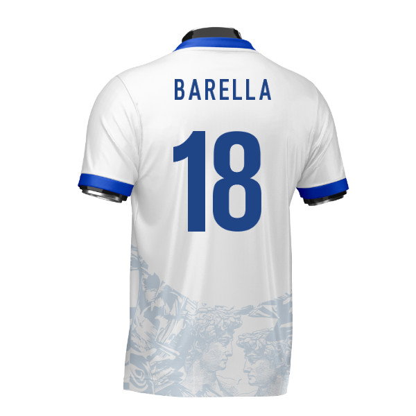 Italy Heritage Football Jersey (Wolvate) Adult Short Sleeve (Barella 18)