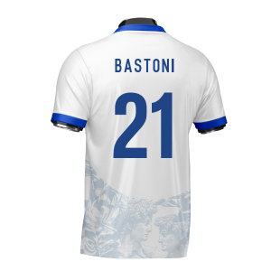 Italy Heritage Football Jersey (Wolvate) Adult Short Sleeve (Bastoni 21)