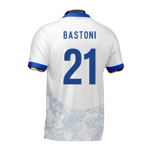 Italy Heritage Football Jersey (Wolvate) Adult Short Sleeve (Bastoni 21)