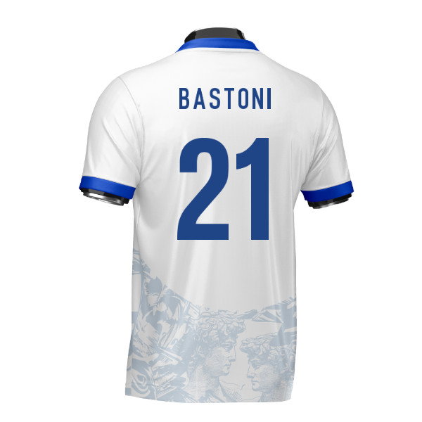 Italy Heritage Football Jersey (Wolvate) Adult Short Sleeve (Bastoni 21)