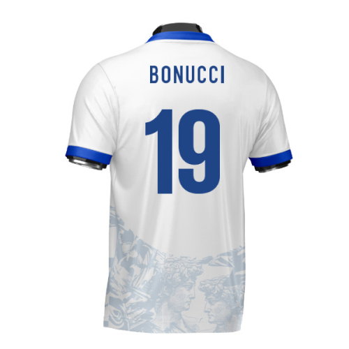 Italy Heritage Football Jersey (Wolvate) Adult Short Sleeve (Bonucci 19)