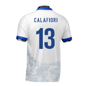 Italy Heritage Football Jersey (Wolvate) Adult Short Sleeve (Calafiori 13)