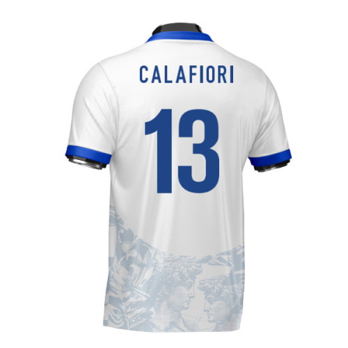 Italy Heritage Football Jersey (Wolvate) Adult Short Sleeve (Calafiori 13)
