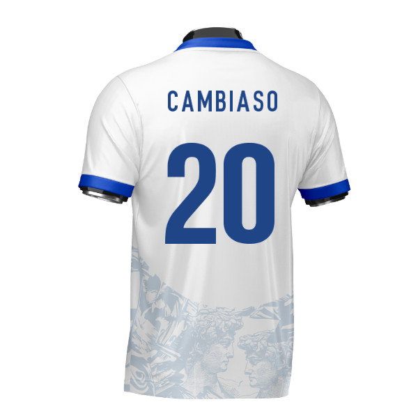Italy Heritage Football Jersey (Wolvate) Adult Short Sleeve (Cambiaso 20)