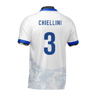 Italy Heritage Football Jersey (Wolvate) Adult Short Sleeve (Chiellini 3)