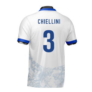 Italy Heritage Football Jersey (Wolvate) Adult Short Sleeve (Chiellini 3)